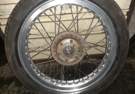 850 spoked front wheel