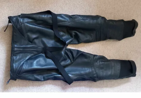 Hein Gericke bib-and-brace leathers