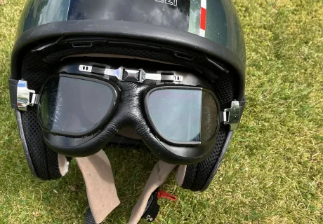 Moto Guzzi helmet with goggle size  XL