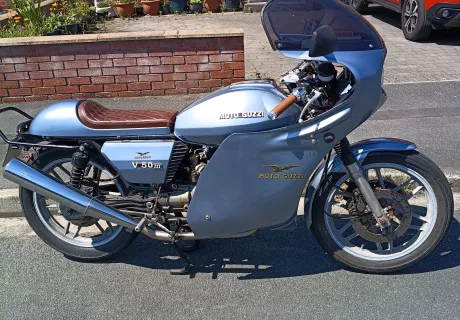 Moto guzzi v50 cafe racer 1982 one off