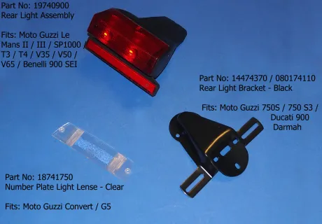 Moto Guzzi Rear Light Assembly / Brac...